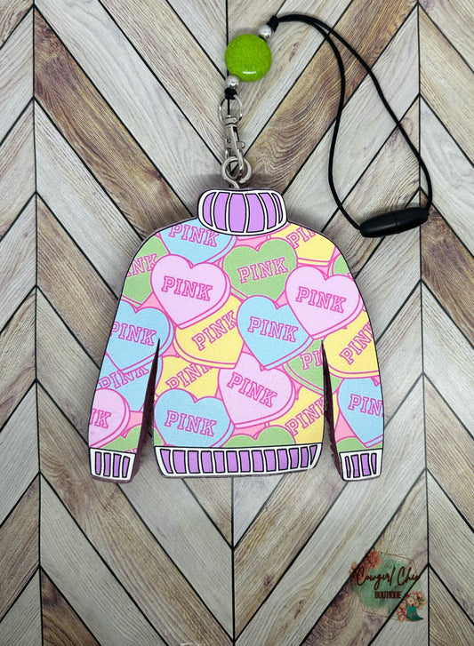 RTS: Pink Candy Hearts Sweater